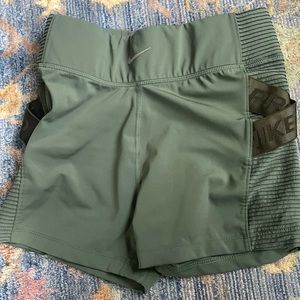 Army green Nike spandex